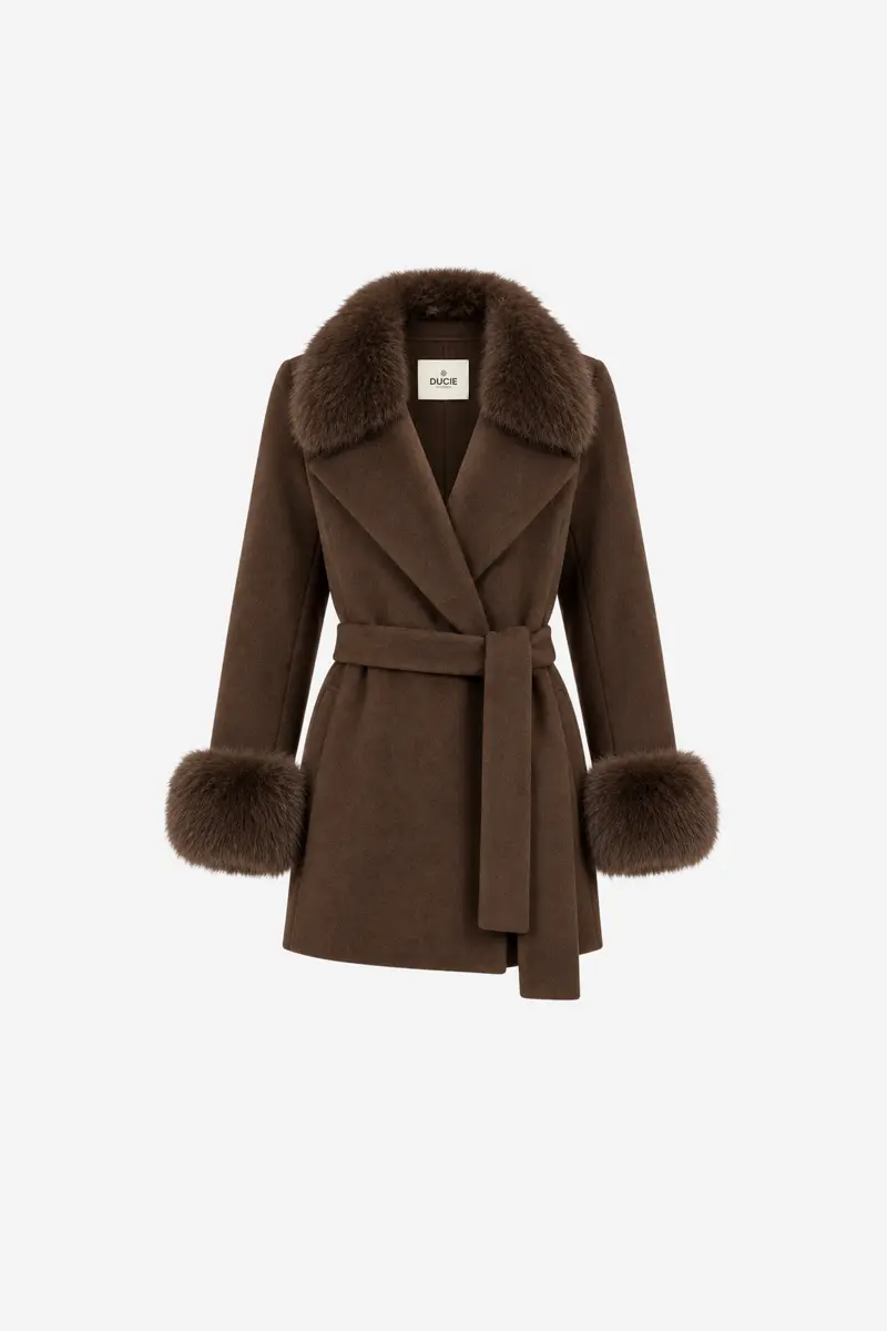 Marta Coat Short Brown