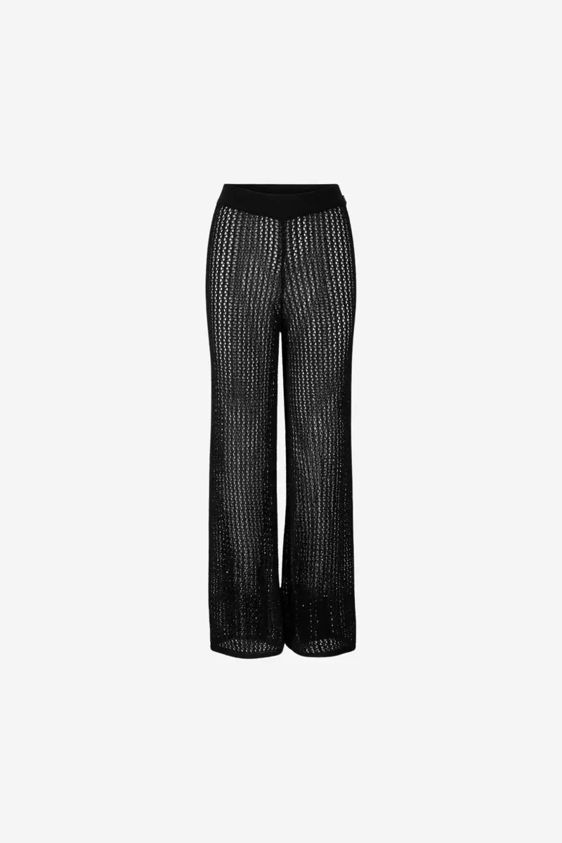 Mathilda Crochet Pant Black