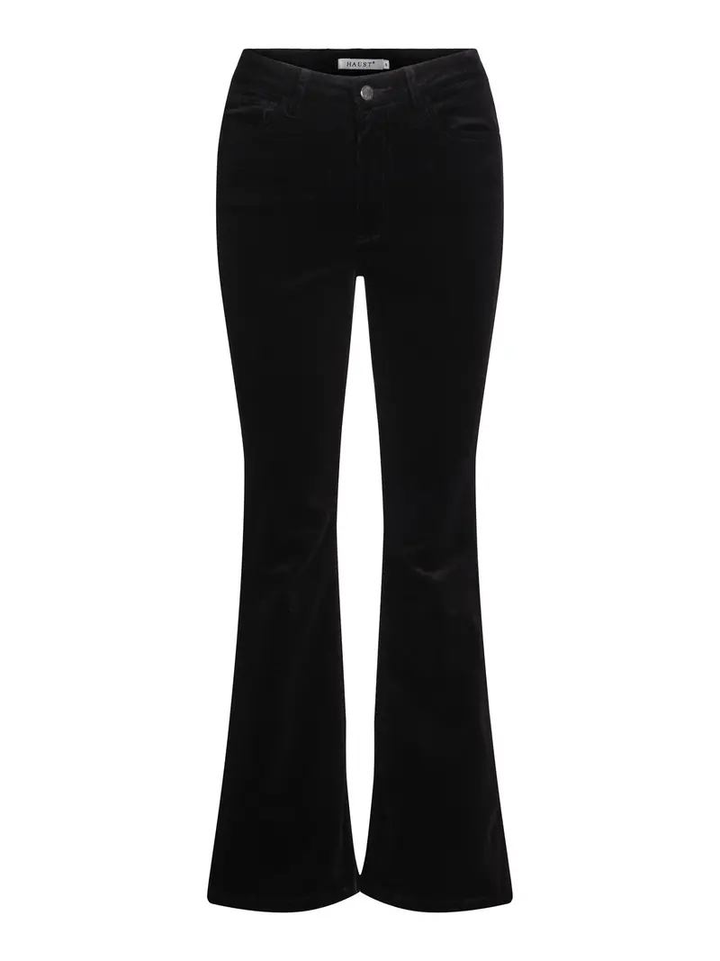 Maya - cord flared trouser Black