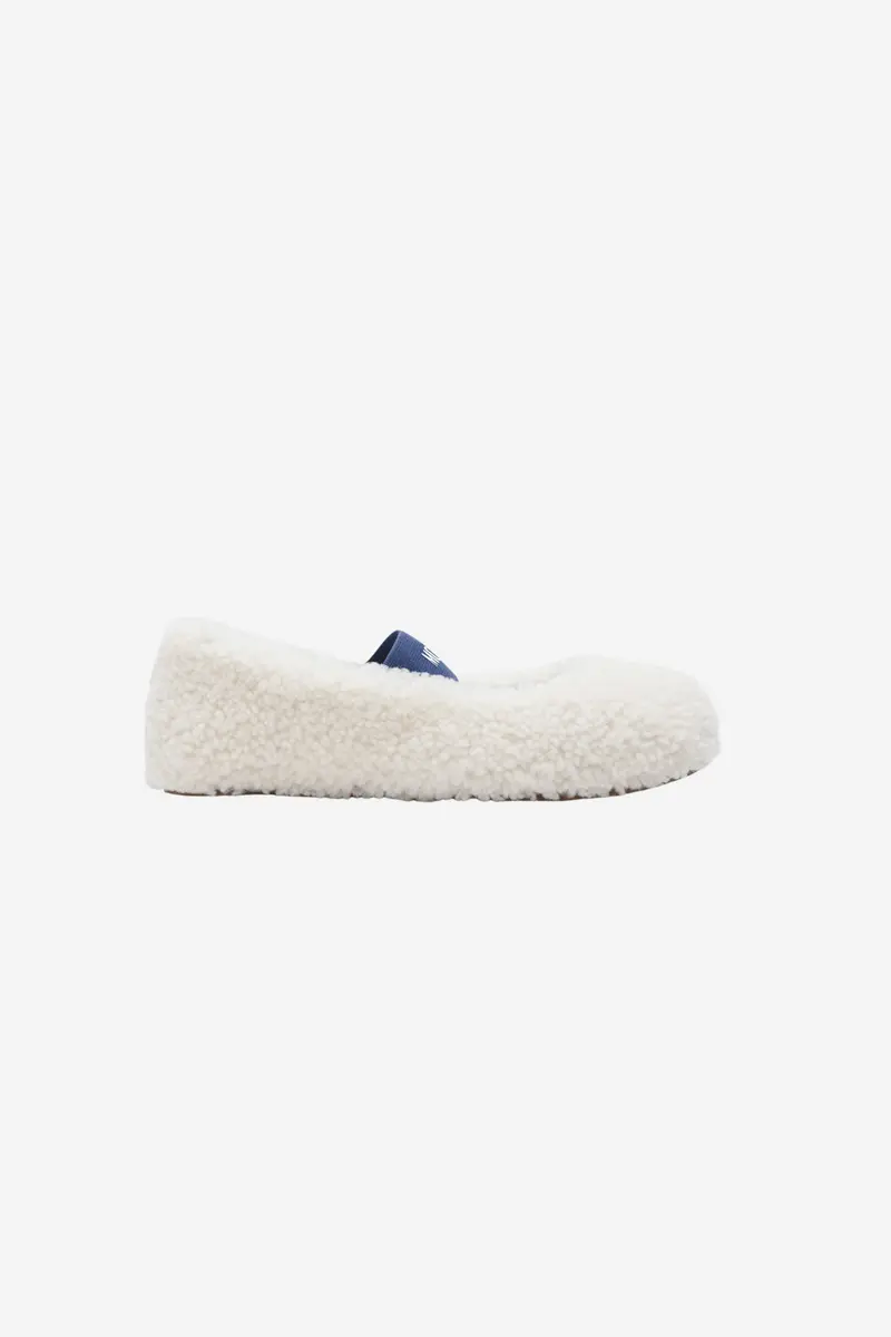 MB Shearling Ballerina Ice