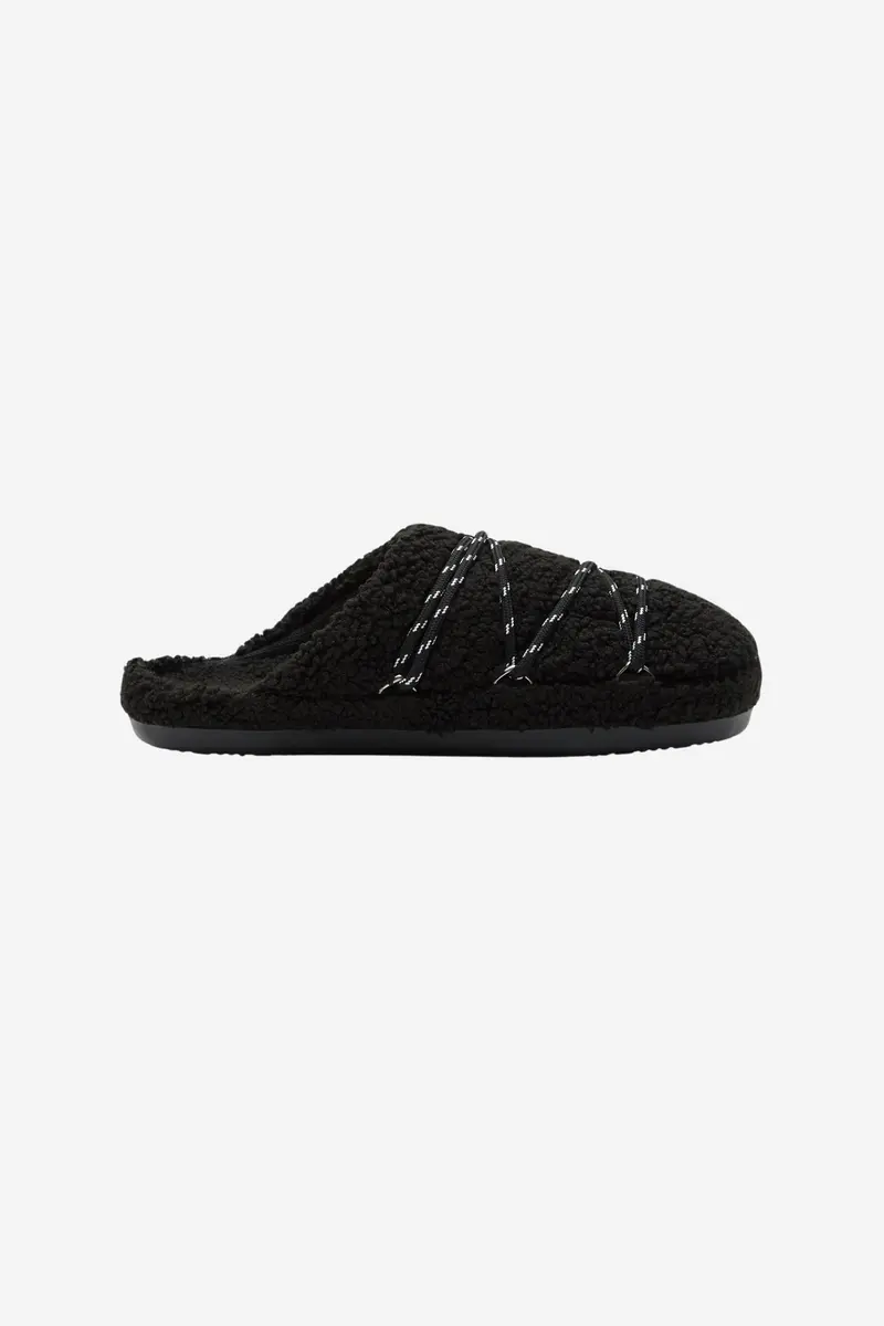 MB Teddy Slipper Black