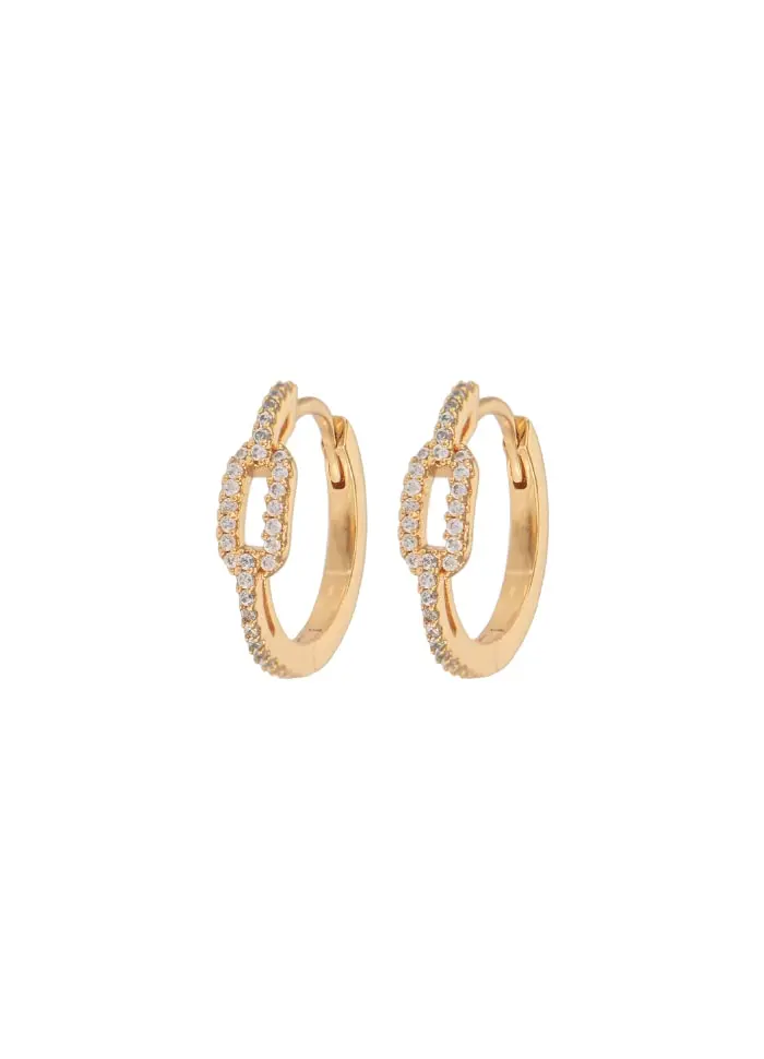 Medium Chain Hoops White