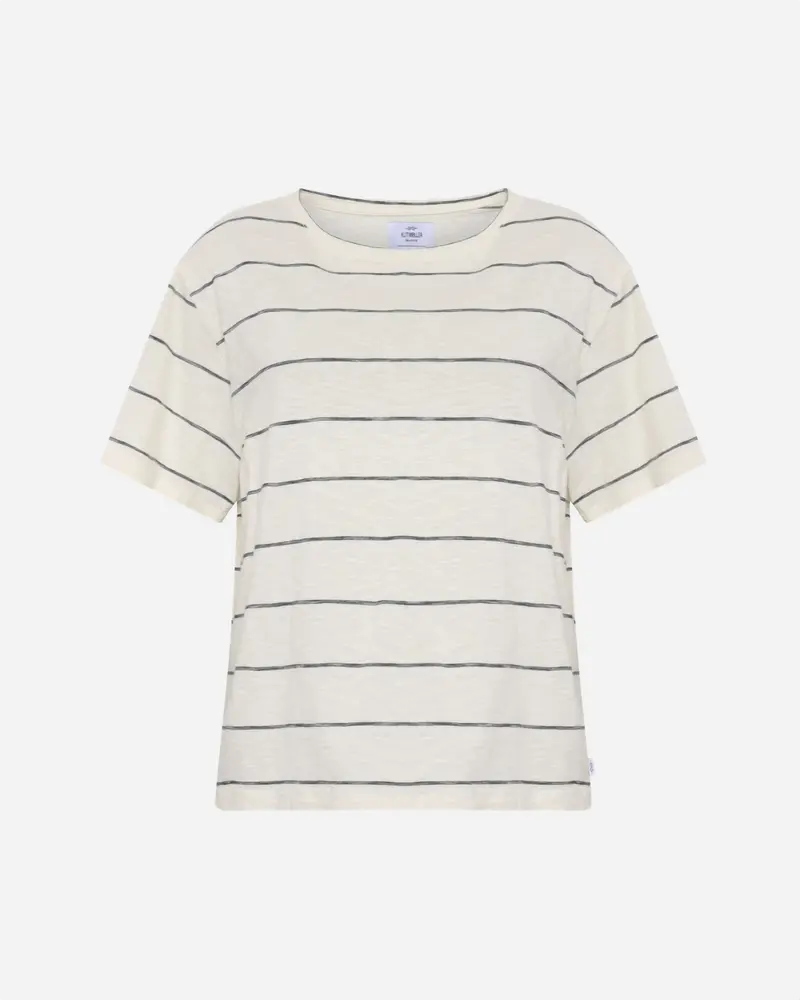 Megan tee - Cream/navy