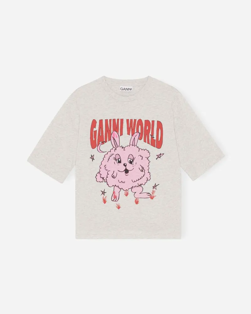 Melange Light Jersey T-shirt - Grey Melange/Nature