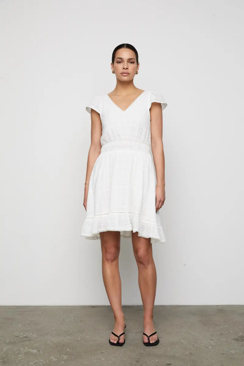 Melia Dress White