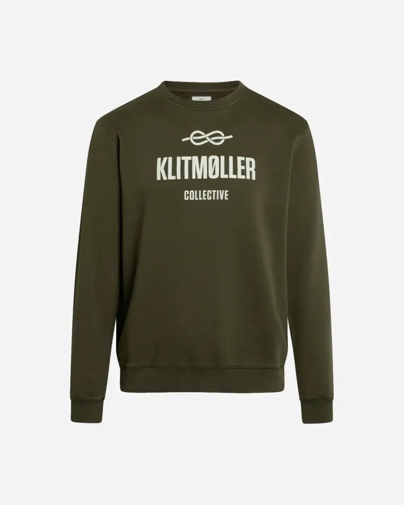 Mens logo crew - Olive