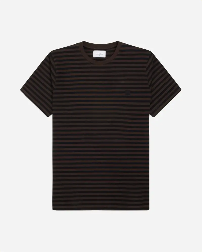 Mento Stripe Tee - Brown