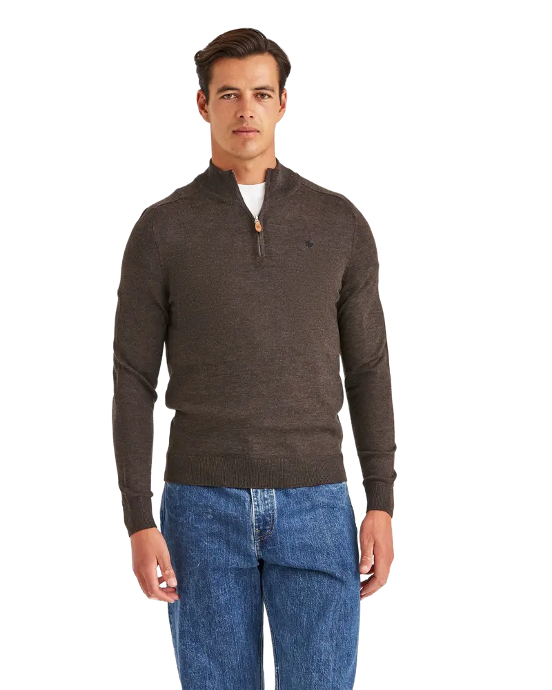 Merino John Zip Brun