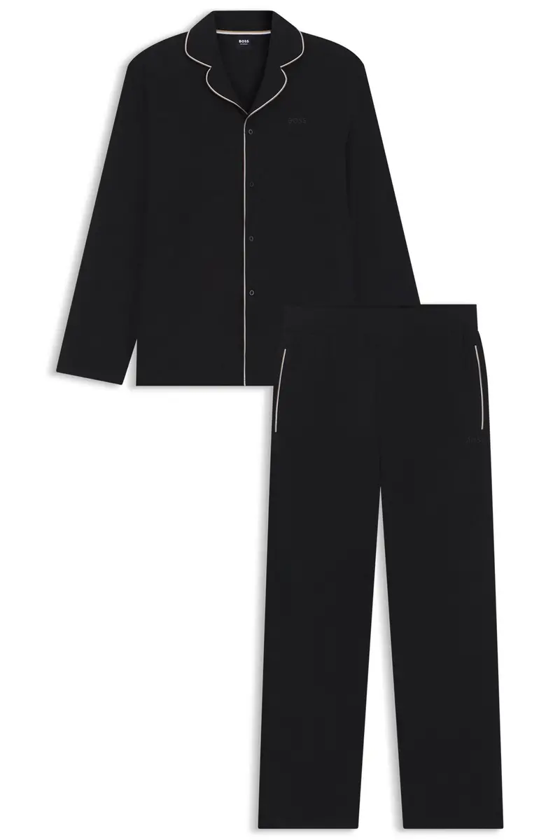 Merino Pyjama Black