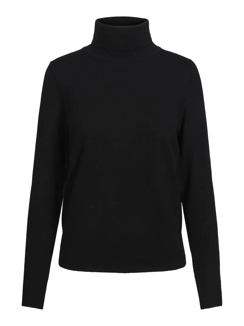 Merino rollneck Black