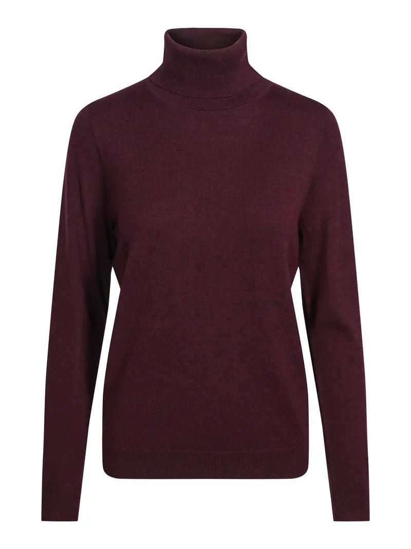 Merino rollneck Burgundy