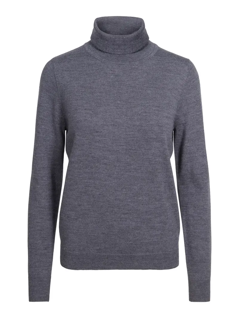 Merino rollneck Grey Melange