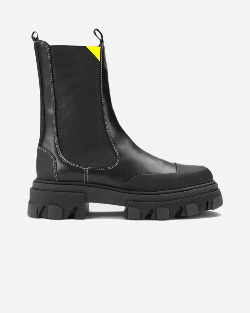 Mid Chelsea Boot Calf Leather - Black