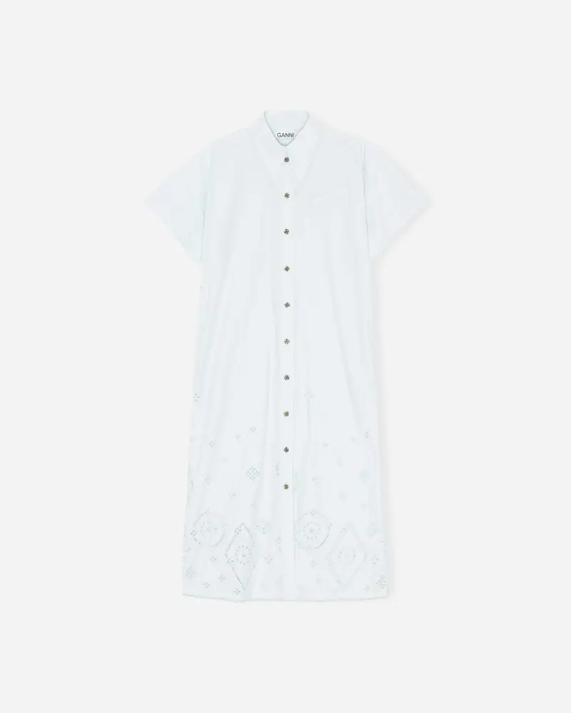 Midi Shirt Dress - Illusion Blue