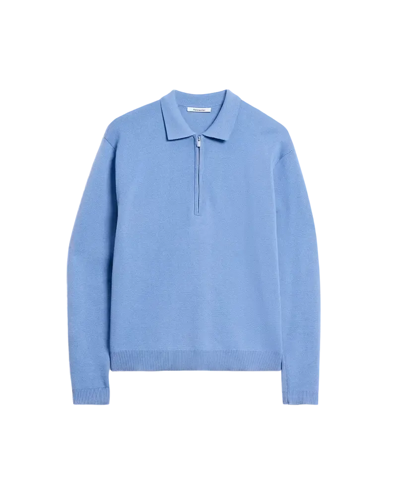 Milano Knit Half-Zip Sweater Blå