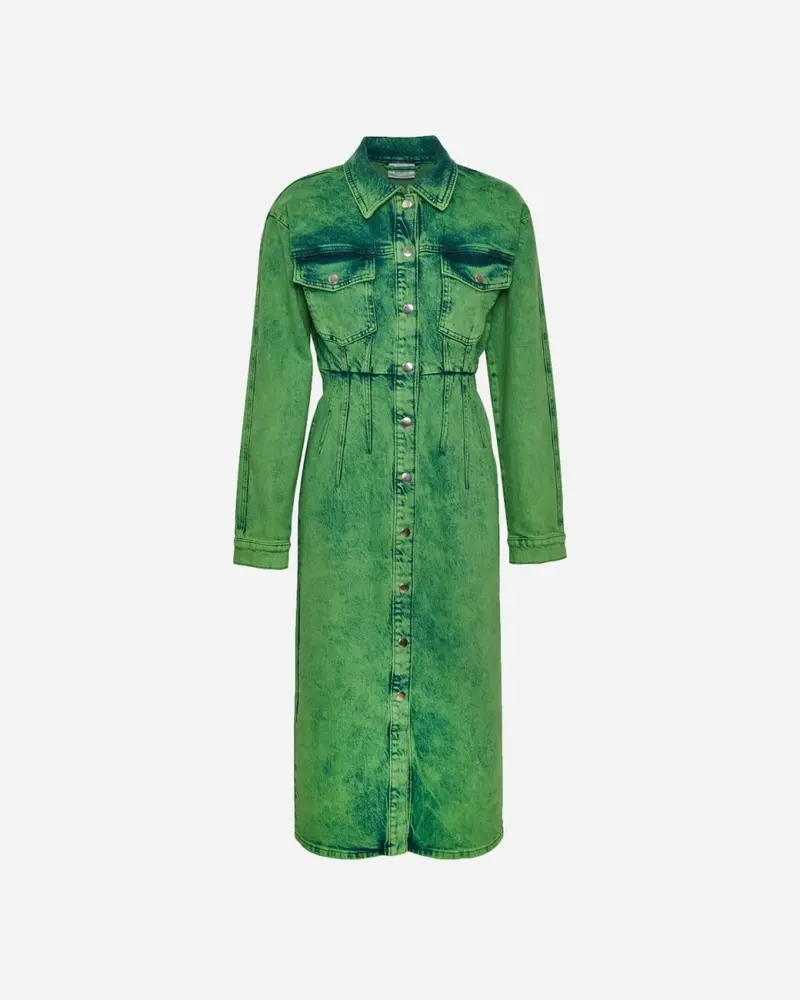 MiliaGZ Dress - Green/Black Logo