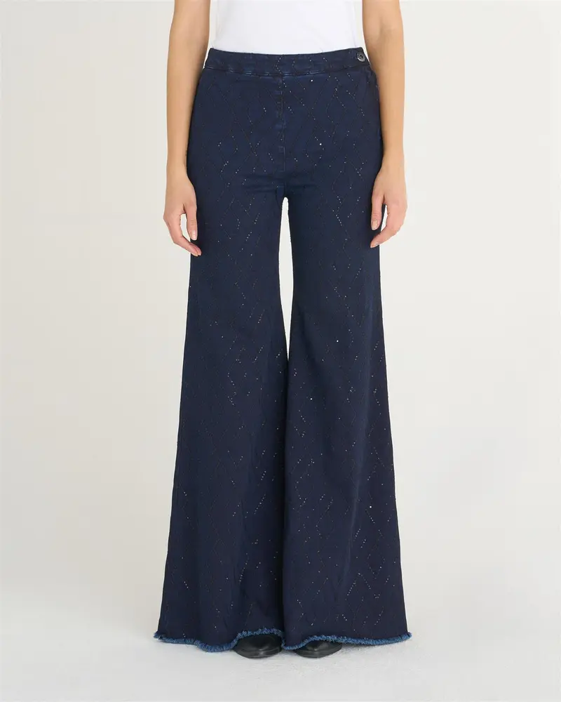 Milly Over Blu Sequin Rombe Rinse