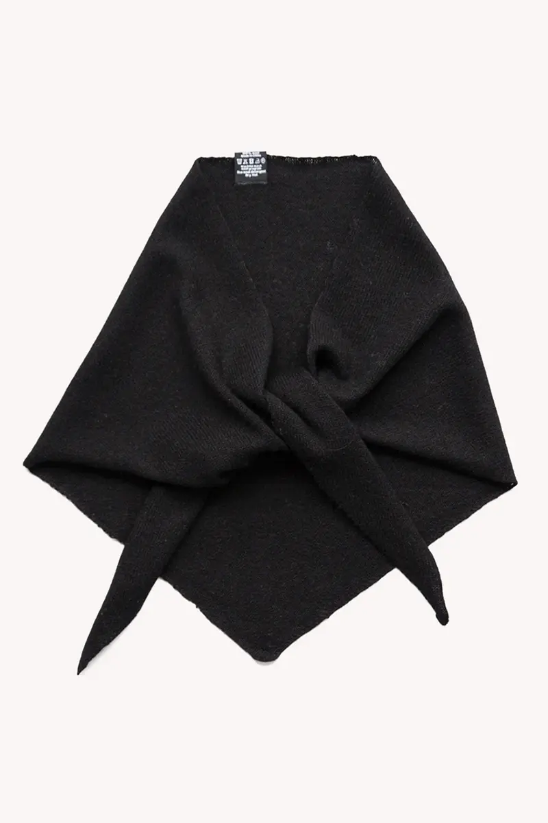 Mina Merino Scarf Black