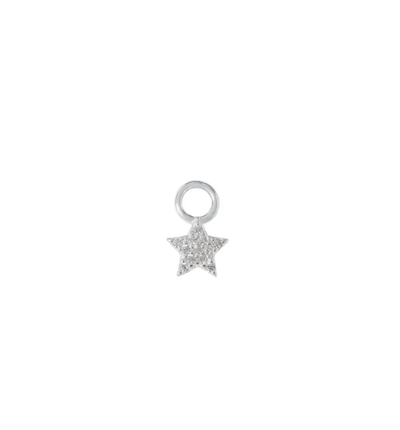 Mini Ella Charm Silver White