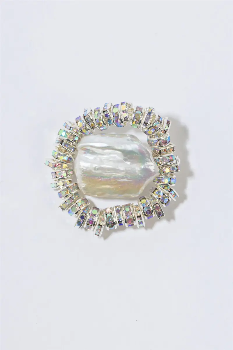 Mini Paris Brooch Silver