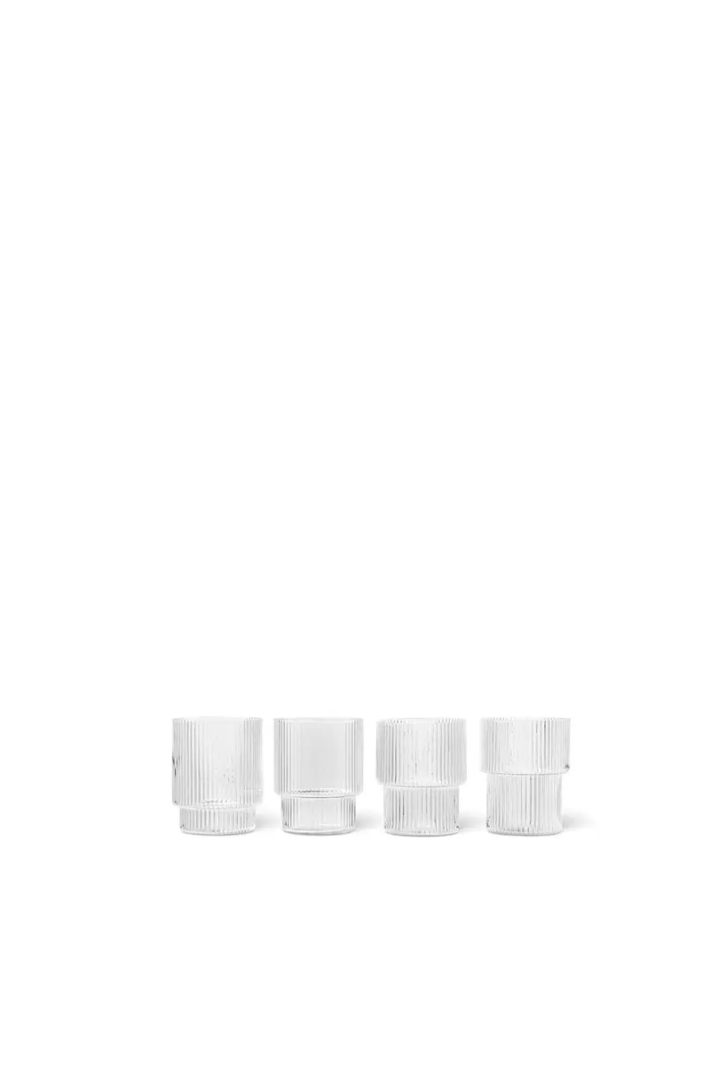 Mini Ripple Glasses - 6 cl - Set of 4