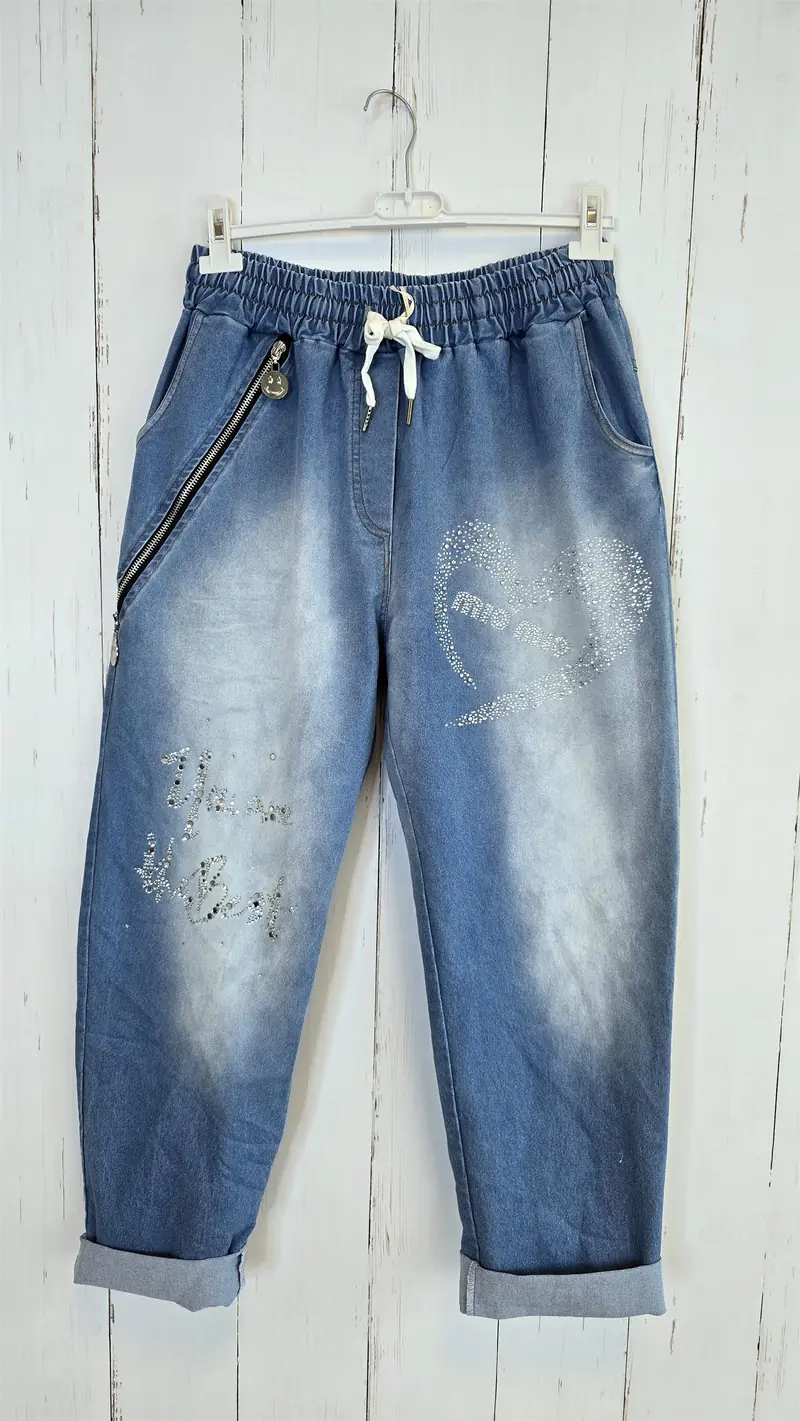 Mio denim joggebukse