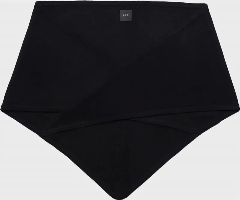 Mira Wool Cashmere Scarf Black
