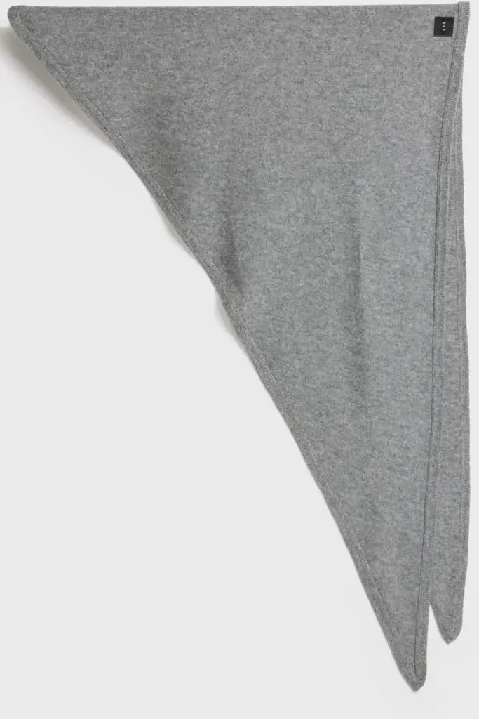 Mira Wool Cashmere Scarf Grey Melange