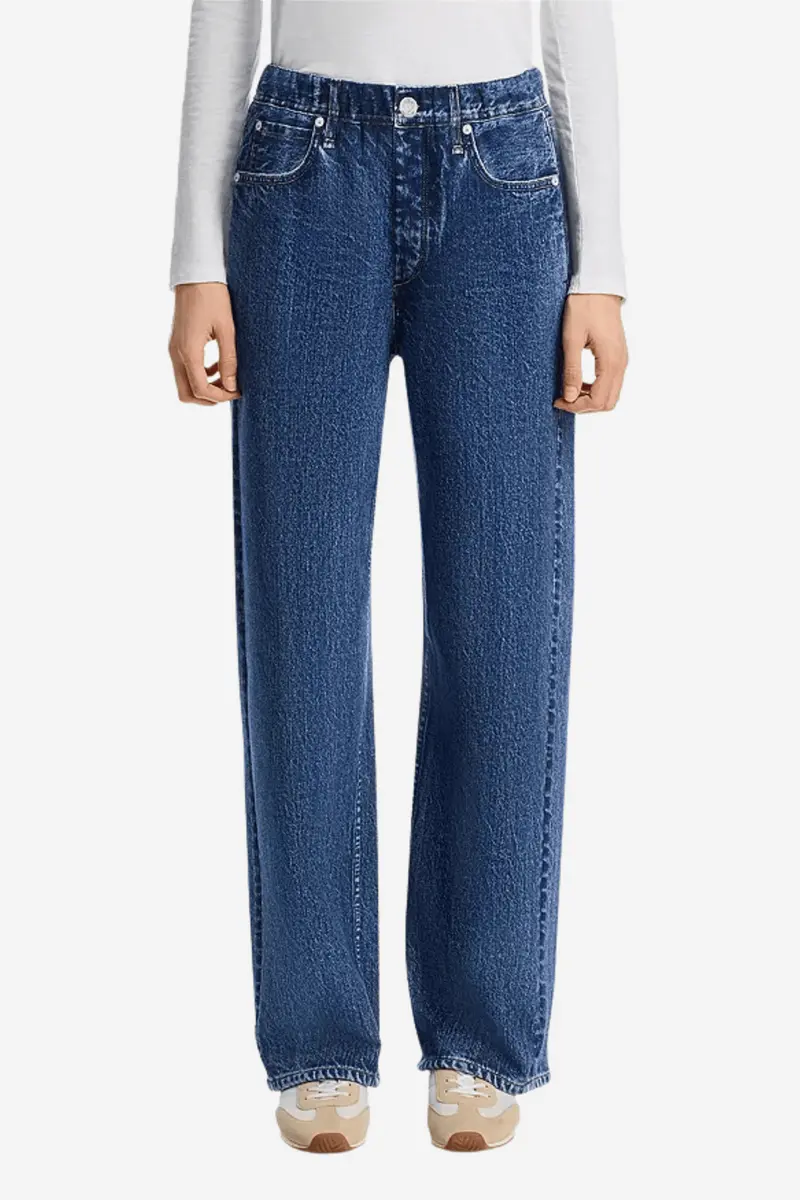 MIRAMAR FLEECE TERRY WIDE LEG TOPAZ