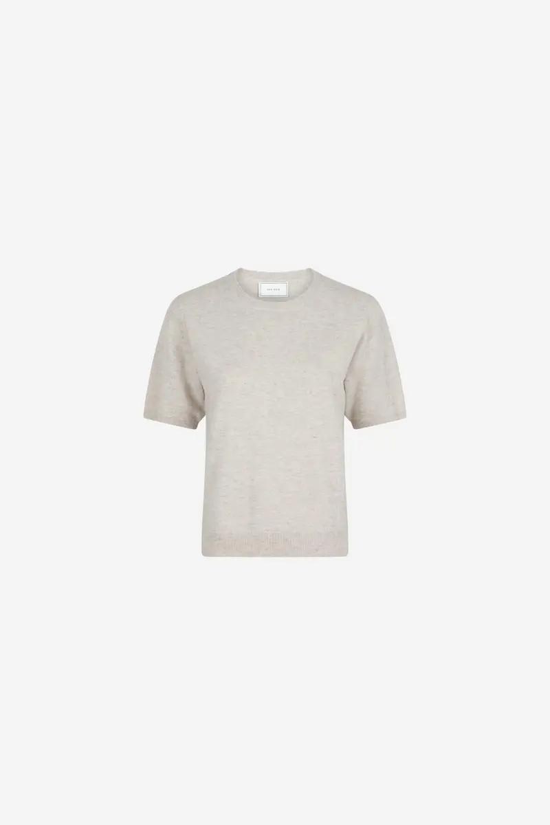 Missy Knit Tee Sand Melange