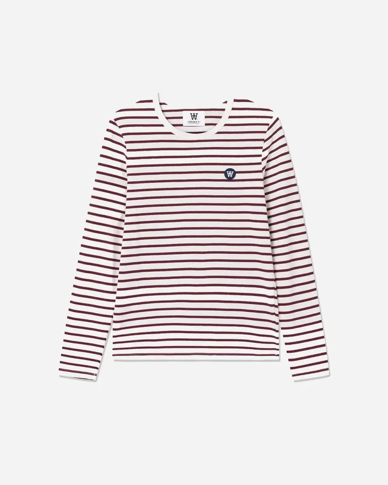 Moa long sleeve - Off White/Red
