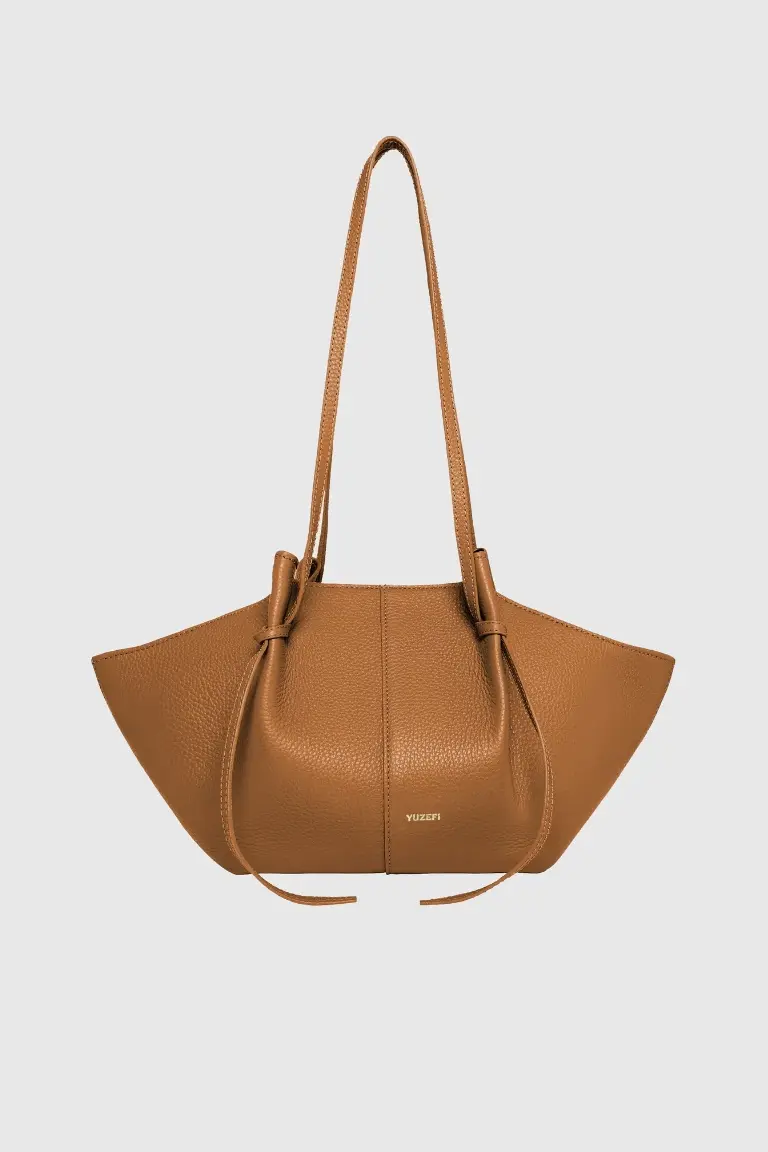 Mochi Pebble Grain Leather Hazel
