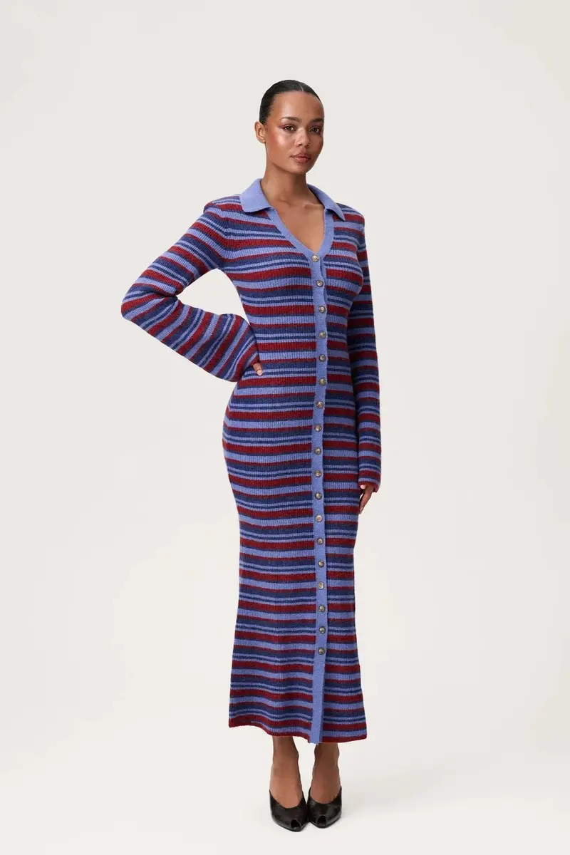 Modena Dress Pale Navy