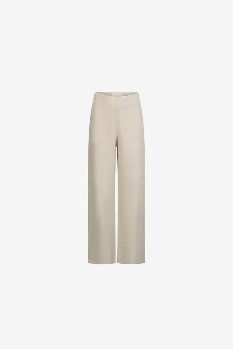 Molly Linen Pants Beige Melange