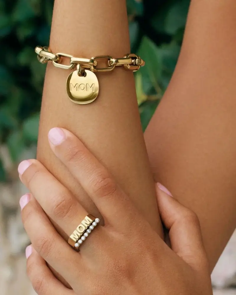 Mom Bracelet Maxi Gold