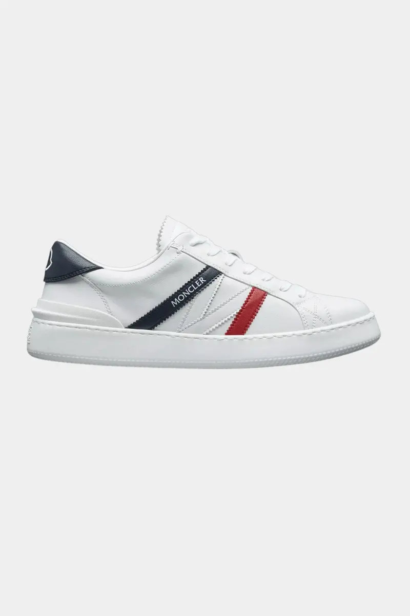 Monaco M Trainers White W/Blue & Red