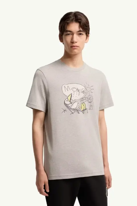 MonDuck Cotton T-Shirt Grey