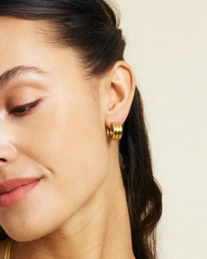 Monica Creoles Large Gold