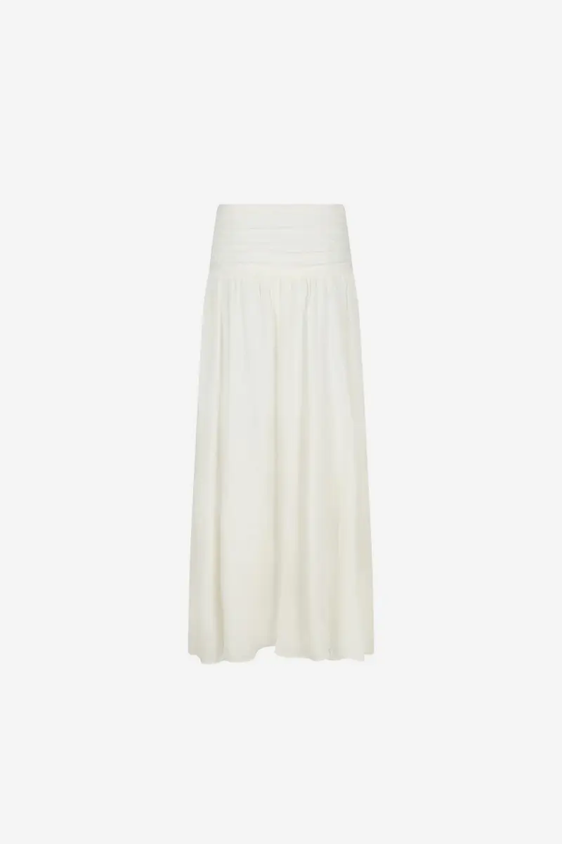 Morien Woven Maxi Skirt Off White