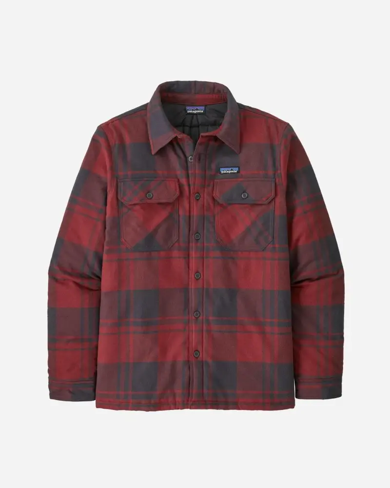 M's Insulated Fjord Flannel Shirt - Oak/Sequoia Red