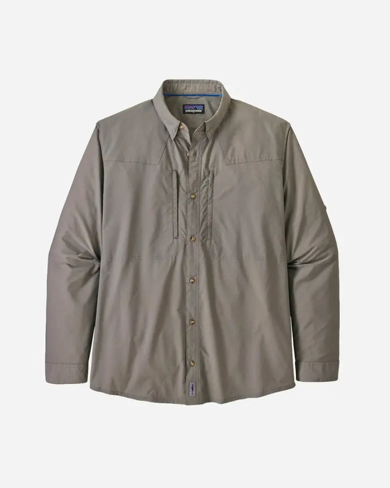 M's Long-Sleeved Sun Stretch Shirt - Hex Grey