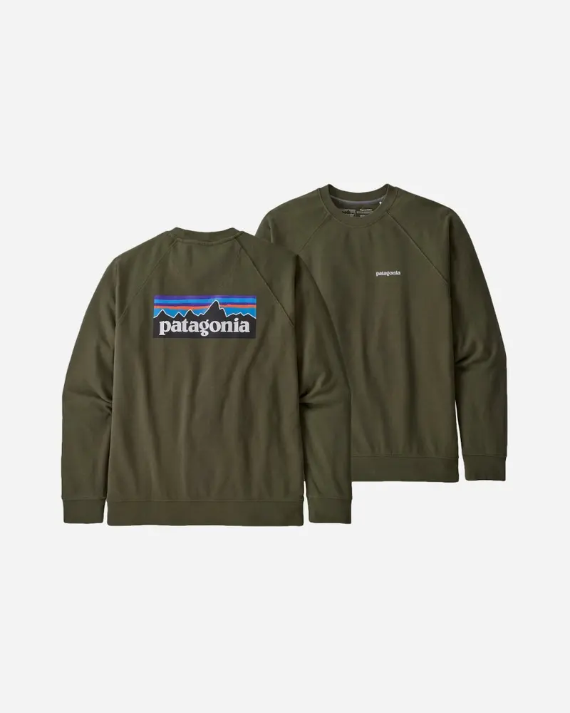 M's P-6 Logo Organic Crew - Basin Green