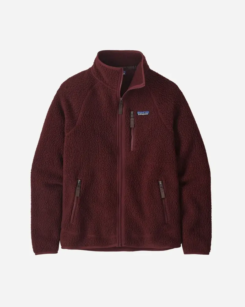 M's Retro Pile Jacket - Dark Ruby