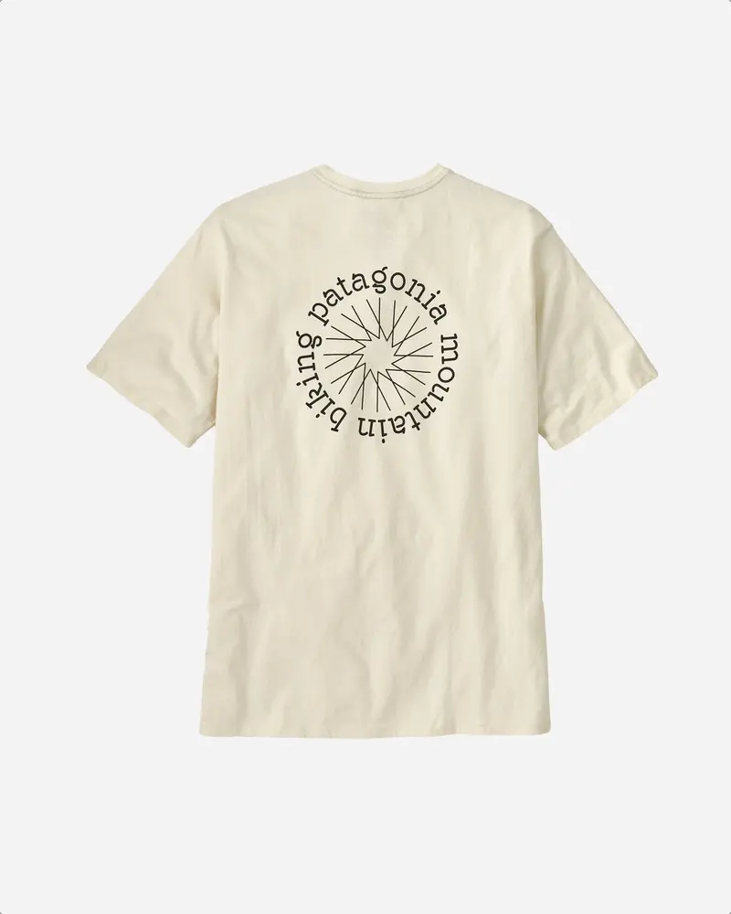 M's Spoke Stencil Responsibili-Tee - Birch White