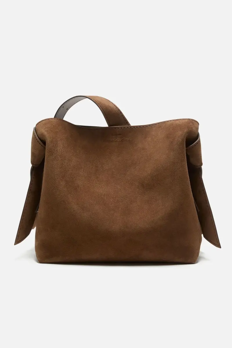 Musubi Suede Midi Bag Cognac Brown