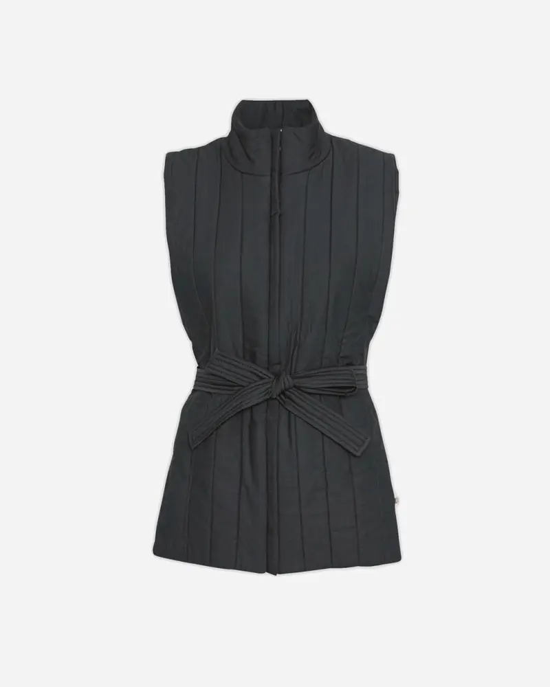 MY x ELSK® ASTA QUILTED VEST - PIRATE BLACK