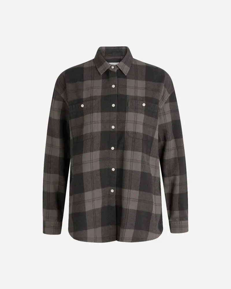 Mynthe Checked Shirt - Light grey/black
