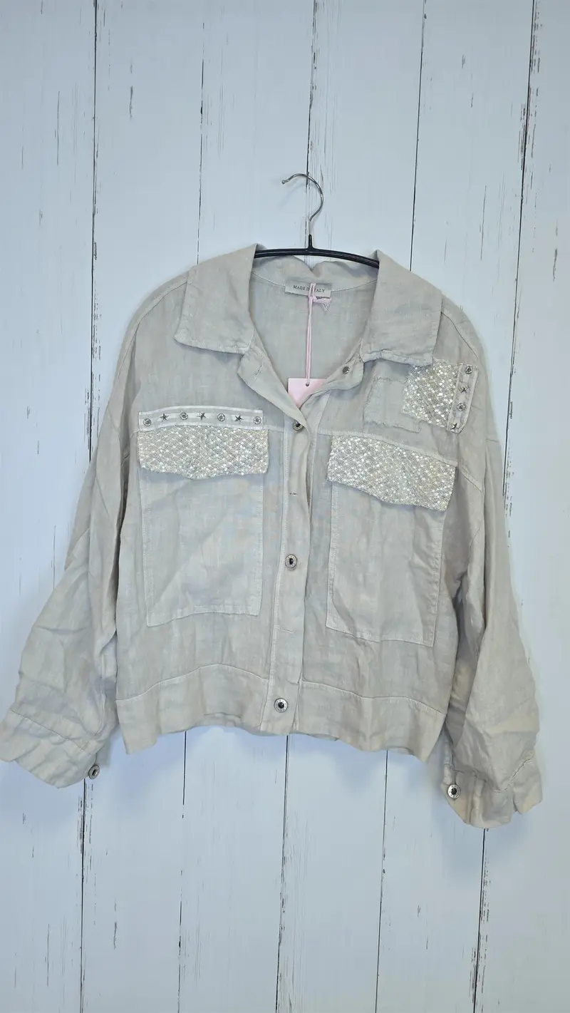 Naomi linjakke beige