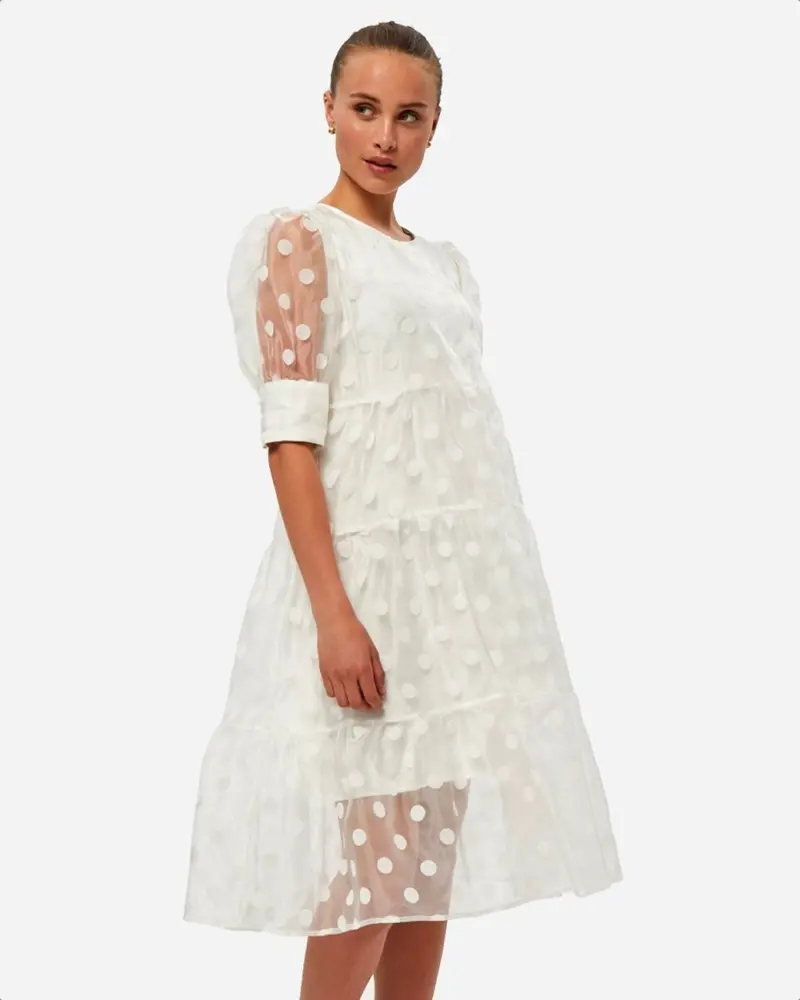Nellie dress - Cloud Dancer