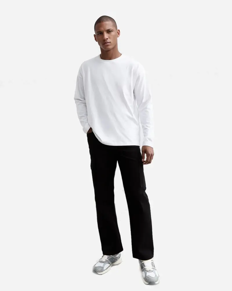 New Long Tee - White